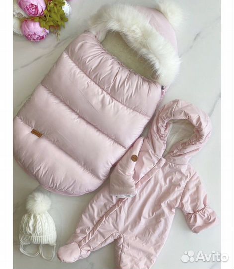 Конверт на выписку зимний для девочки