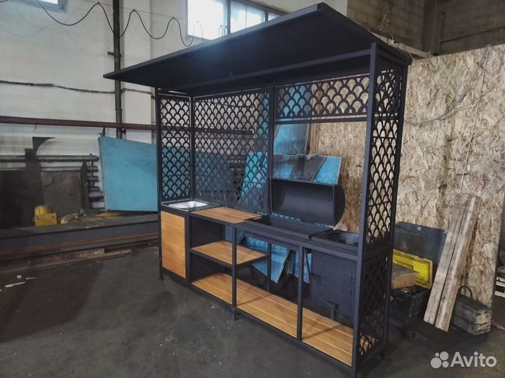 Мангальная зона/ Мангал лофт от производителя