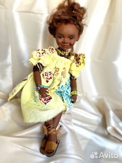 Кукла из запекаемого пластика ручной работы