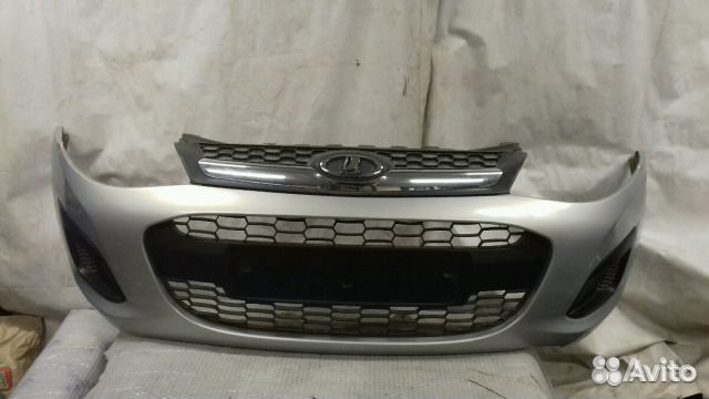 Бампер Калина 2 передний цвет Рислинг 610