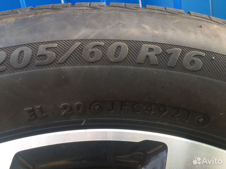 Honda диски оригинал + bridgestone 205x60x16