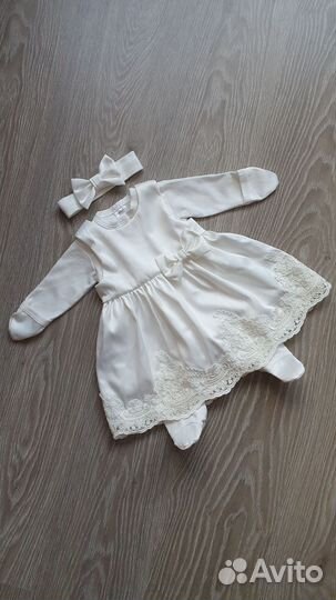 Платье комбинезон на выписку р. 56