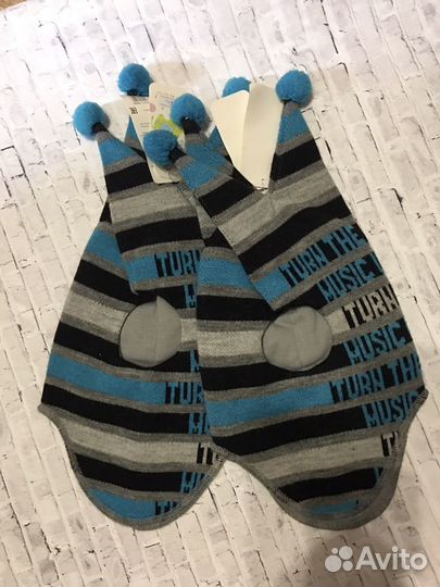 Шапка шлем детский новый зимний