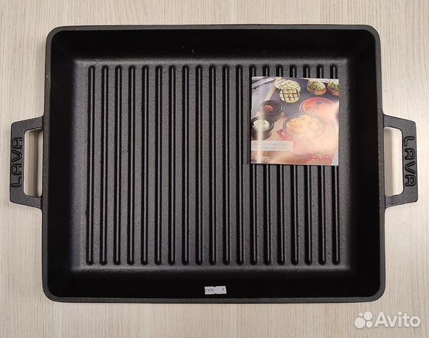 Сковорода Гриль с ручками 32х26, Чугун Lava (Лава)