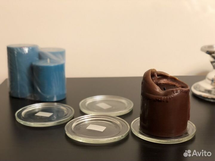 Подсвечники IKEA 4 шт стекло