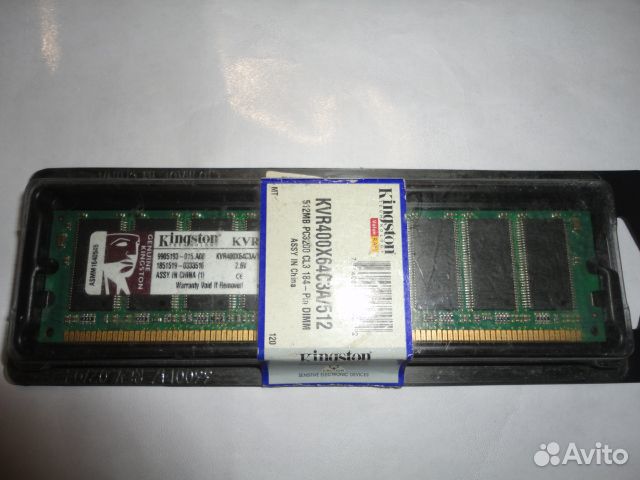 Kingston KVR400X64C3A/512 (PC-3200) 400MHZ DDR
