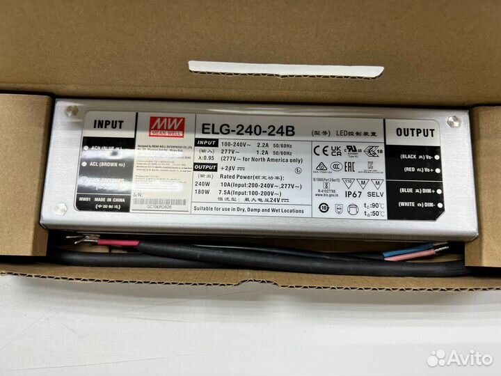 Блок питания Mean Well ELG-240-24B