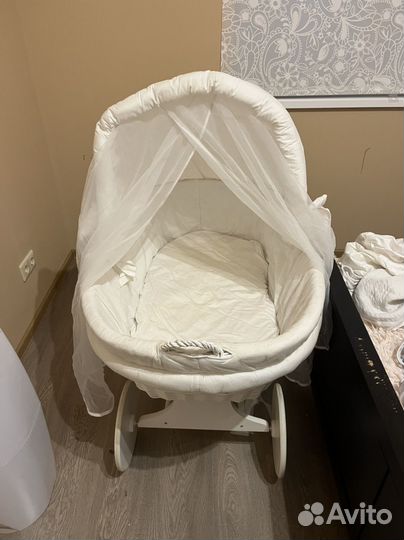 Детская люлька колыбель плетеная Comfort baby