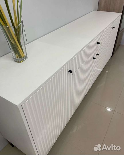 Комод мдф белый глянец. 2 метра