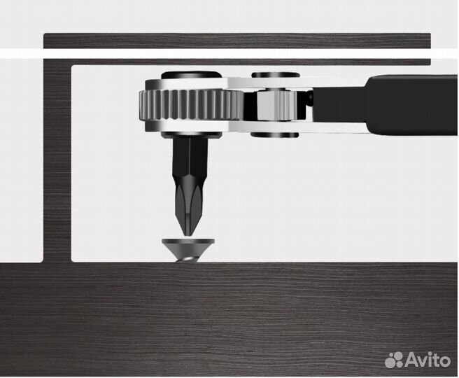 Отвертка с храповым механизмом greener