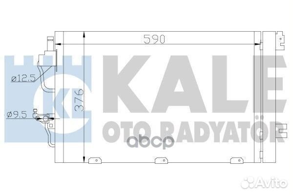 Радиатор кондиционера opel astra H / astra H GT
