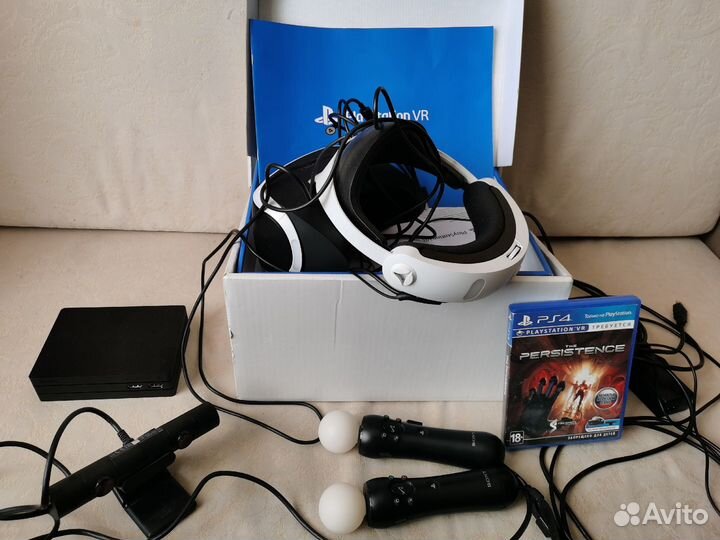 Vr очки для ps4 + камера + 2 мува + наушники