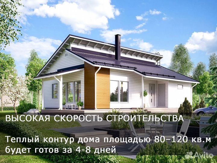 Каркасные дома одноэтажные от производителя