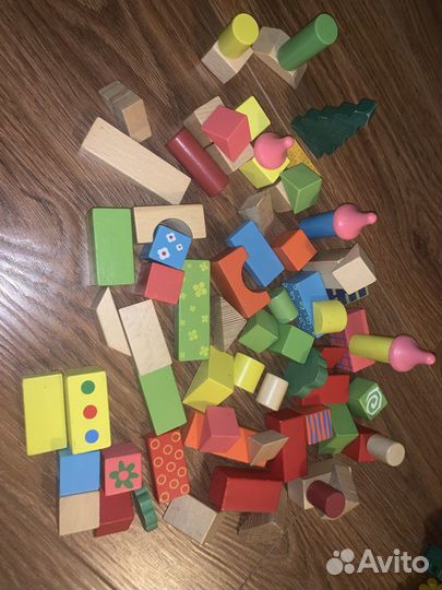 Конструктор лего, деревянные кубики