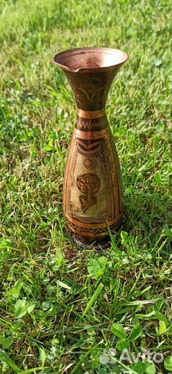 Ваза старинная медная