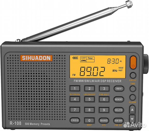 Радиоприемник sihuadon R-108 grey