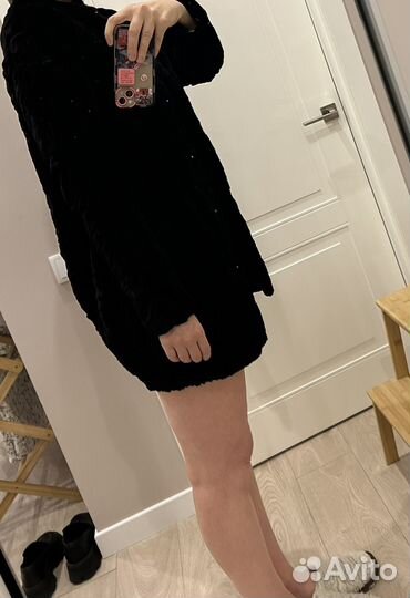 Шуба из меха кролика