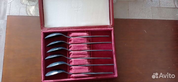 Набор чайных ложек мельхиор 6 шт