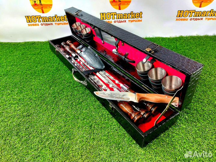 Набор шампуров подарочный