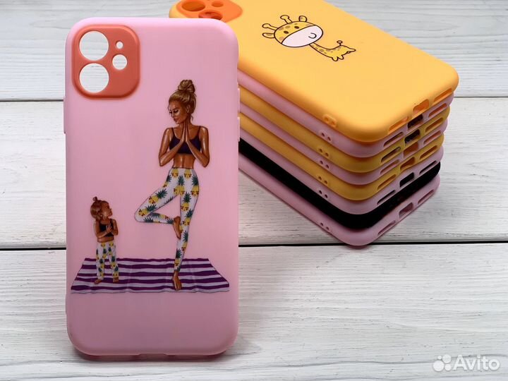 Чехол на iPhone / Redmi силиконовый с принтом
