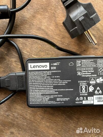 Зарядка для ноутбука lenovo 90w