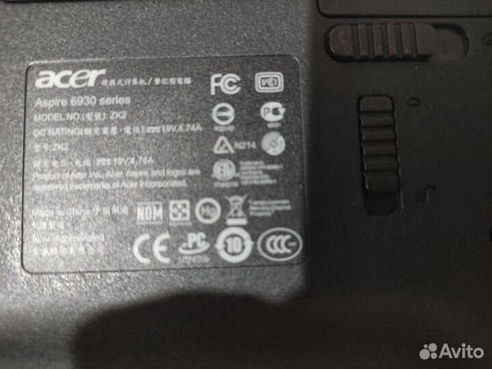 Ноутбук acer 6930