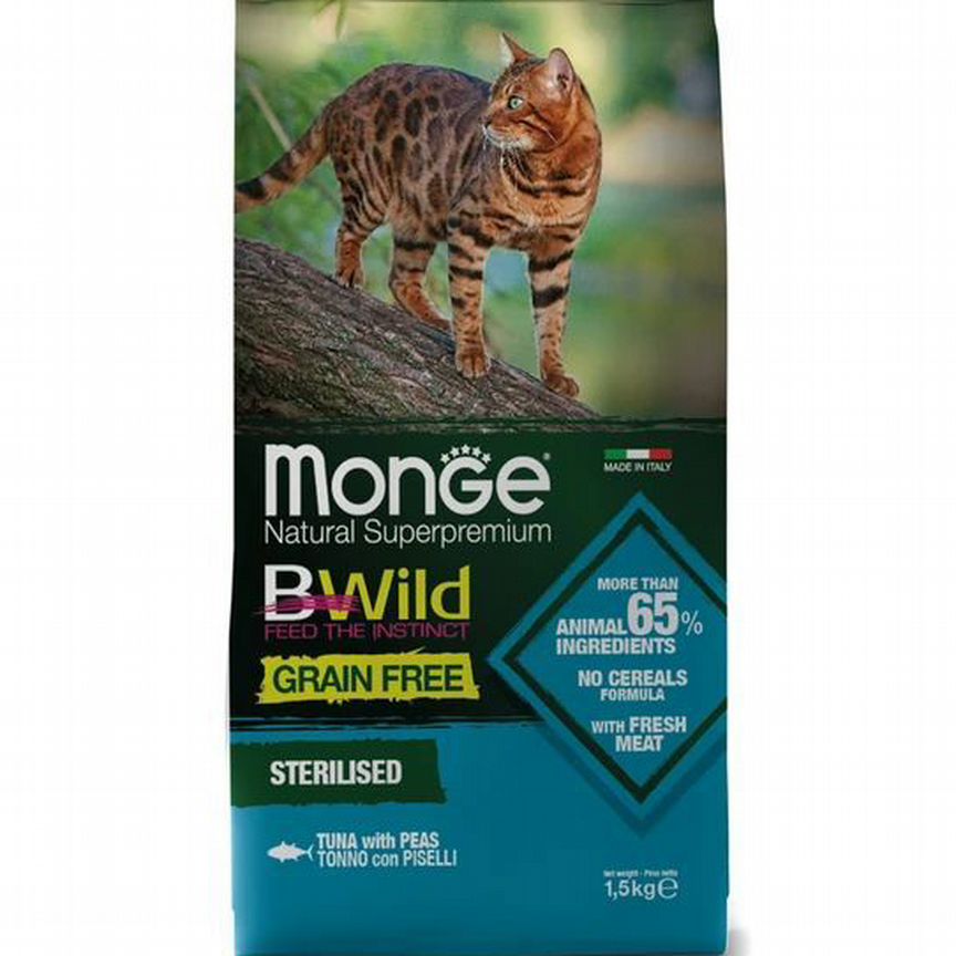 Корм для кошек Monge (Монж) Cat BWild grain free