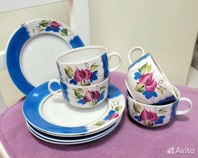 Чайный набор Туймазинского фарфорового завода