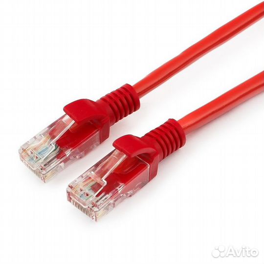 Патч-корд UTP Cablexpert PP12-2M/R кат.5e, 2м, ли