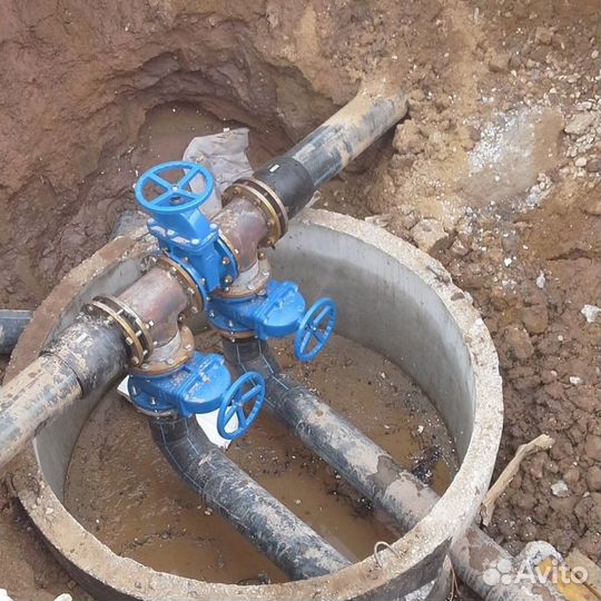 Монтаж водопровода, канализации, тепловых сетей
