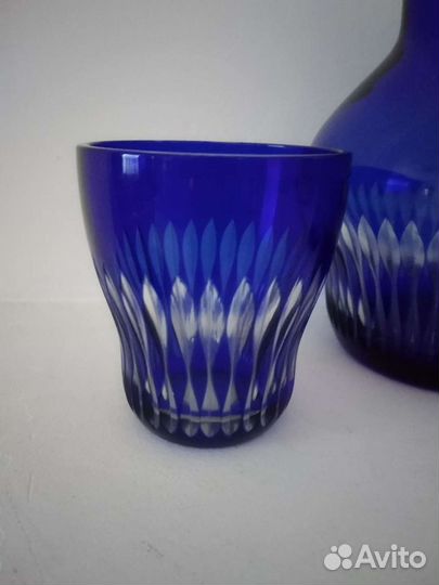 Набор кувшин+2стакана.Кобальт