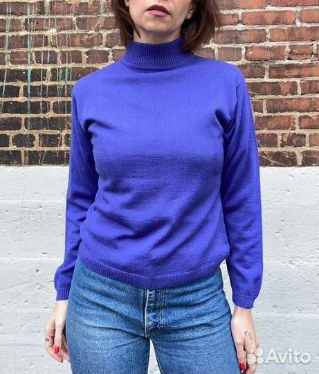 Водолазка тёплая синяя