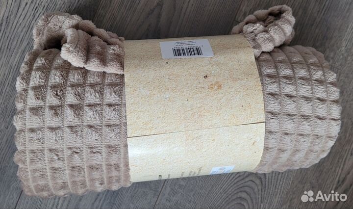 Плед 200х220 полоска, кубик