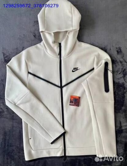 Зип худи Nike Tech белая (Арт.59010)