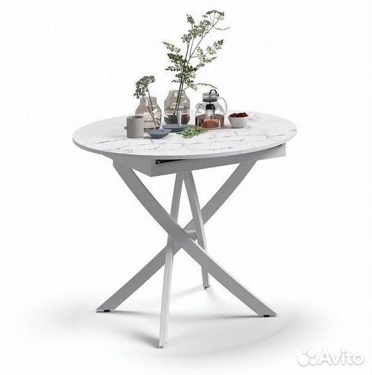 Стол Boss One Белый мрамор, Белый