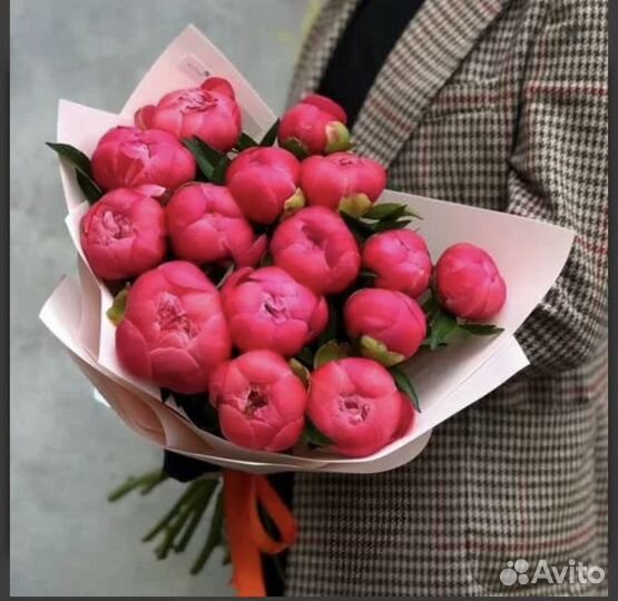 Пионы, Пионовидные розы, Доставка цветов