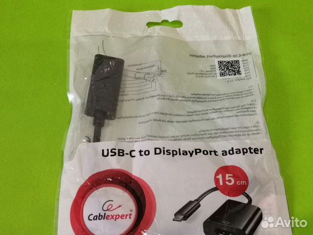 Переходник Gembird DisplayPort (M) - USB Type C