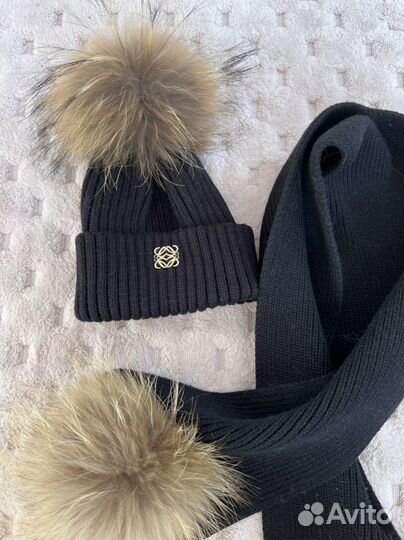 Демисезонный комплект шапочка и шарфик