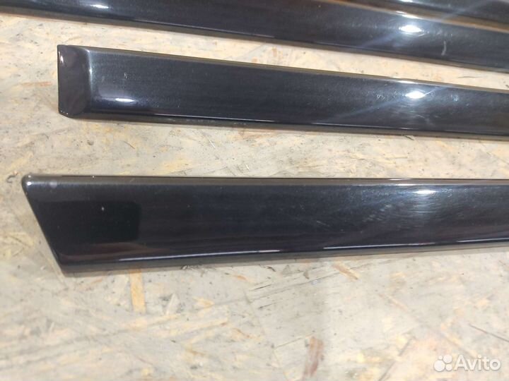 Молдинги дверные чёрные глянец BMW E39 седан