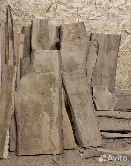 Заготовки деревянные слэбы необрезные