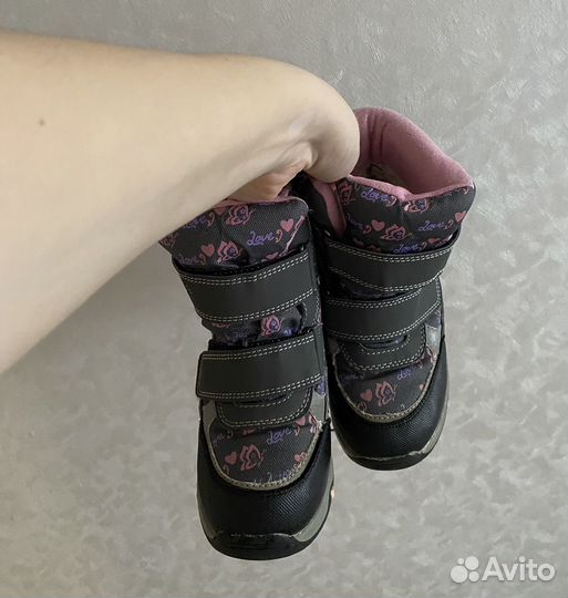 Зимние ботинки для девочки 28
