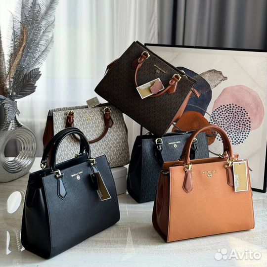 Сумка Michael kors канва+натуральная ко