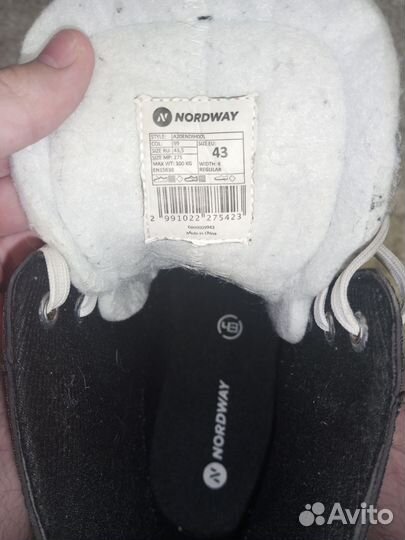 Коньки хоккейные мужские nordway 43 размер