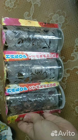 Новые Наборы стаканов, рюмки и графин