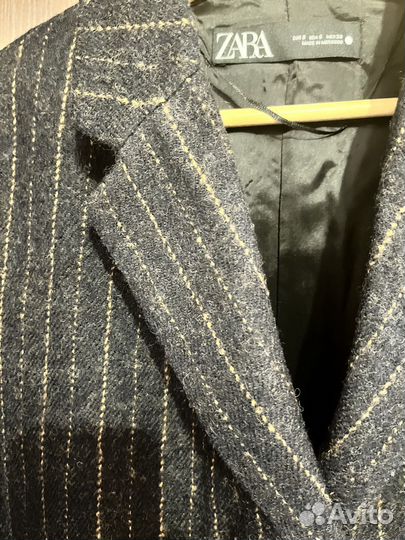 Пальто zara новое 100% шерсть