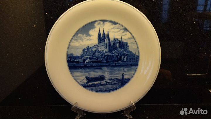 Тарелка декоративная, настенная.31см мейсен meiss