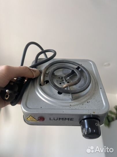 Электрическая плитка lumme LU-HP3640A сталь