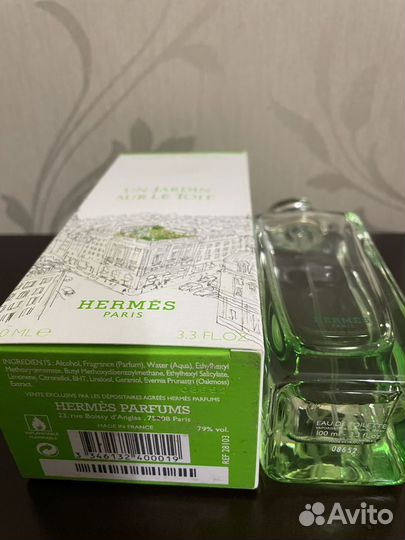 Туалетная вода hermes un jardin sur le toit