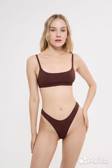 Стринги laodo с глубоким вырезом