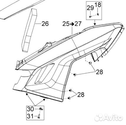 502008000 Панель левая 502007665